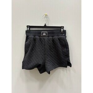 Alo Yoga Quilted Arena Boxing Shorts Athletic Black | Womens Size Medium